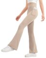 JOCMIC Girls Flare Leggings Kids Bell Bottom High Waisted Dance Yoga Flared Pants by JOCMIC