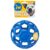 JW Pet Hol-ee Roller Dog Toy Puzzle Ball, Natural Rubber, Large (5.5 Inch Diameter), Colors May Vary by JW