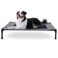 K&H Pet Products Outdoor Elevated Dog Cot, Breathable Cooling Elevated Cot Hammock Pet Bed for Large Dogs, Washable Mesh Cover, Raised Metal Frame, Collapsible, Portable – Large… by K&H Pet Products