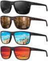 KALIYADI Mens Sun-Glasses Polarized Sunglasses-Men: Classic Sunglasses with Ultraviolet Protection for Driving Fishing Golf by KALIYADI