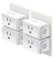 Kasa Smart Plug HS103P4, Smart Home Wi-Fi Outlet Works with Alexa, Echo, Google Home & IFTTT, No Hub Required, Remote Control, 15 Amp, UL Certified, 4-Pack, White by Kasa Smart