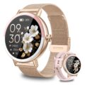 KEEPONFIT Smart Watches for Women Android/iPhone, IP68 Waterproof Fitness Tracker with Bluetooth Calls(Answer&Make), Activity Pedometer/Heart Rate/SpO2 Monitor/100+ Sports Model by KEEPONFIT