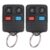 Keyless Entry Remote Key Fob Compatible with Ford Escape Explorer Expedition Focus Fusion Mustang Taurus, Lincoln, Mercury, Mazda, Replacement for CWTWB1U345, 4 Button (Pack of 2) by Vurkcy