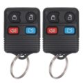 Keyless Entry Remote Key Fob Compatible with Ford Escape Explorer Expedition Focus Fusion Mustang Taurus, Lincoln, Mercury, Mazda, Replacement for CWTWB1U345, 4 Button (Pack of 2) by Vurkcy