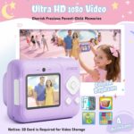 Kids Camera, 1080P Instant Digital Print Camera for Kids, Christmas Birthday Gifts for 4 5 6 7 8 9 10 Year Old Girls Boys, Portable Toy with 32GB SD Card & 3 Rolls Printing... by ETIKEZ