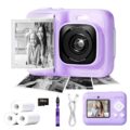 Kids Camera, 1080P Instant Digital Print Camera for Kids, Christmas Birthday Gifts for 4 5 6 7 8 9 10 Year Old Girls Boys, Portable Toy with 32GB SD Card & 3 Rolls Printing… by ETIKEZ