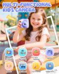 Kids Camera Instant Print, 1080P HD Kids Instant Camera with 32G Card & 3 Rolls Print Paper, Portable Toddler Toy, Christmas Birthday Gifts for Boys Girls Age 3-12 (Purple) by CAMCLID