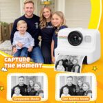 Kids Instant Print Camera, 1080P HD Kids Camera Instant Print with 3 Rolls Print Paper & 32GB Card, Ideal Kids Toys Gifts for Boys & Girls Age 3-14 (Black) by HiMont