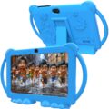 Kids Tablet 7 inch Android 12.0 for Toddler, 4GB RAM 32GB ROM Bluetooth IPS Screen Parental Control Dual Camera Shockproof Case for Educational Games, (Blue) by PEICHENG