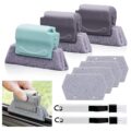 Koishu Magic Window Groove Cleaning Brush, Hand-held Window Track Cleaner Brushes Tools Set, Sliding Door Track Cleaner, Sill, Tile Lines, Shutter, Car Vents, Keyboard, Small… by Korunb