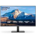 KOORUI 24-inch Computer Monitor Full HD 1920 x 1080p 100Hz VA Display 3000:1 Contrast Ratio with HDMI VGA, Three-Sided Slim Bezels, 100 x 100 mm VESA Mountable, Ergonomic Tilt,… by KOORUI