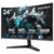KOORUI 24 inch Curved Gaming Monitor 180Hz FHD 1080P Computer Monitor, 1ms 1500R Display, Adaptive Sync, FreeSync Premium, HDMI 2.0X2 & DP 1.2, VESA, Tilt, 24E6CA by KOORUI