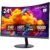 KOORUI 24 inch Curved Monitor, Full HD 1080P Curved Computer Monitor, 100Hz 1500R PC Screen, TÜV Rheinland Certified, HDMI VGA, Tilt Adjustment, LCD Display, Eye Care, Black 24N5CA by KOORUI