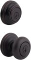 Kwikset 99910-035 Juno Entry Door Knob and Single Cylinder Deadbolt Combo Pack, 3, Venetian Bronze by Kwikset