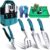 Kynup Garden Tools 7-Piece, Gardening Hand Tools, Gardening Tools Set Cultivators with Rust-Proof,Stainless Steel, Aluminum Alloy Material, Gardening Supplies Set Ideal Gift by Kynup
