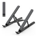 Laptop Stand for Desk, Adjustable Laptop Riser ABS+Silicone Foldable Portable Notebook Holder, Ventilated Cooling Notebook Mount Computer Stand for 10-15.6” Laptops,Tablets-Black by Tonmom