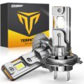 Latest H7/H7LL Bulbs, 30,000LM 800% Brightness, 6500K White Super Bright, 1:1 Halogen Size, 6500 Cool White H7 Fog Lights, No Adapter Required, Easy Install, Non-Polarity, Pack… by Termitor
