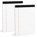Legal Pads 8.5 x 11 White Note Pads 8.5 x 11 In 2 Pack Notepads 8.5 x 11 Writing Pads of Paper 8.5 x 11 Legal Notepads Wide Ruled White Lined Paper Pads 8.5 x 11 30 Sheets Per… by Aidunmis