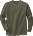 Legendary Whitetails Men’s Henley Shirt Long Sleeve Button Up Casual Fit Cotton/Poly Blend by Legendary Whitetails