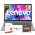 Lenovo Ideapad Slim 3 Laptop for Student & Business with Microsoft Office, Backlit Keyboard, AMD Ryzen 5 5625U (Beats Intel i7-1260U), 15.6″ FHD Display, 16GB RAM, 512GB SSD,… by Lenovo