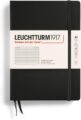 LEUCHTTURM1917 – Notebook Hardcover Medium A5-251 Numbered Pages for Writing and Journaling (Black, Ruled) by LEUCHTTURM1917