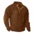 Lexiart Men’s Casual Corduroy Sweatshirt Long Sleeve Thermal Stand Collar Button Pullover Sweatshirts by Lexiart
