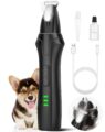 LEYOUFU Dog Paw Trimmer with LED Light, 2 Speed Low Noise Paw Trimmers for Dog’s Feet, Cordless Electric Dog Clippers for Grooming Cat Hair Shaver for Paws, Ears, Face, Rump… by LEYOUFU