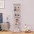 LFT HUIMEI2Y Glass Display Cabinet 4-Shelf with Door and Lock, Curio Cabinets Upgraded Quick-Install Style Tempered Glass Floor Standing Bookshelf for Bedroom, Living Room 65”x… by LFT HUIMEI2Y