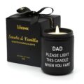 Lihome Gifts for Dad from Daughter Son – Funny Fathers Day & Thanksgiving & Christmas Gifts – Smoke Vanilla Scented Candle (7OZ) by Lihome