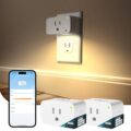 Linkind Matter Smart Plug with LED Night Light, Work with Alexa, Apple Home, Google, Smart Outlet 15A/1800W, Dusk to Dawn, Plug in Wall, Timer&Schedule, ETL&FCC Certified,… by Linkind