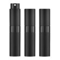 LISAPACK 8ML Atomizer Perfume Spray Bottle for Travel (3 PCS) Empty Cologne Dispenser, Portable Sprayer (Black) by LISAPACK