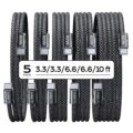 LISEN USB C Cable, 5-Pack [3.3/3.3/6.6/6.6/10FT] for iPhone 17 Charger Cord, 60W USB C to USB C Fast Charging Cable for iPhone 17 Air 16 15 Pro Max, Samsung Z Flip 7/S25/S24,… by LISEN