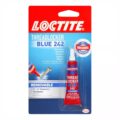 Loctite Threadlocker Blue 242 – Removable Thread Lock Glue for Nuts, Bolts, & Fasteners, Medium Strength Screw Glue to Prevent Loosening & Corrosion – 6 ml, 1 Pack by Loctite