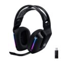 Logitech G733 Lightspeed Wireless Gaming Headset, Suspension Headband, Lightsync RGB, Blue VO!CE Mic, PRO-G Audio – Black, Gaming Headset Wireless, PC, PS5, PS4, Switch Compatible by Logitech G