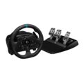 Logitech G923 Racing Wheel and Pedals, TRUEFORCE up to 1000 Hz Force Feedback, Gaming Steering Wheel PS5, PS4, PC, Mac, Genuine Leather- Black by Logitech G