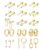 LOLIAS Flat Back Earrings for Women Hypoallergenic Surgical Steel Earrings for Sensitive Ears-20G Cartilage Earring Stacks 14K Gold Plated Hoops Flatback Stud Earring Sets for… by LOLIAS