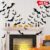 LUDILO 100pcs Bats Halloween Decorations: Halloween Bats Wall Décor Bat Stickers Decals PVC 3D Wall Bat Scary Stickers Halloweens Party Decorations Indoor Outdoor DIY Home… by LUDILO