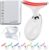 LuxeSkin Facial Massager for Face, Neck and Arm, 7 Color LED Red-Light-Therapy with Gentle Vibration and Warm Mode, Portable at-Home Skin Care Tool with Travel Bag by LuxeSkin