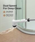 LyriFine Electric Spin Scrubber, New Full-Body IPX7 Waterproof Bathroom Cleaner Brush, Shower Scrubber with Long Handle & 2 Speed, Heads Replacement, Cleaning Supplies for Tub... by LyriFine