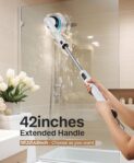 LyriFine Electric Spin Scrubber, New Full-Body IPX7 Waterproof Bathroom Cleaner Brush, Shower Scrubber with Long Handle & 2 Speed, Heads Replacement, Cleaning Supplies for Tub... by LyriFine