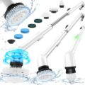LyriFine Electric Spin Scrubber, New Full-Body IPX7 Waterproof Bathroom Cleaner Brush, Shower Scrubber with Long Handle & 2 Speed, Heads Replacement, Cleaning Supplies for Tub… by LyriFine