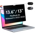 Magnetic Privacy Screen for Macbook Air 13.6/13 Inch (2022-2025, M2, M3, M4), Removable Matte Anti Glare Blue Light Protector Private Security Filter for 13.6inch Mac Laptop… by Peslv