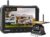 Magnetic Solar Wireless Backup Camera for Truck, 5 Inch No-Drill Installation RV Backup Camera, 1080P Rear View Camera 150° Wide Angle, 24hrs Battery Life, 2.4Hz Signal, Night… by FEISIKE