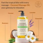 MAJESTIC PURE Coconut Massage Oil for Massage Therapy - Refreshing, and Relaxing - Natural Oils - for All Skin Types - Men and Women - 8 fl oz by Majestic Pure