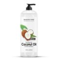 Majestic Pure Fractionated Coconut Oil – Relaxing Massage Oil, Liquid Carrier Oil for Diluting Essential Oils – Skin, Lip, Body & Hair Oil Moisturizer & Softener – 16 fl oz by Majestic Pure