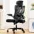 Marsail Ergonomic Office Chair: Office Computer Desk Chair with High Back Mesh and Adjustable Lumbar Support Rolling Work Swivel Task Chairs with Wheel 3D Armrests and Headrest by Marsail