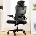Marsail Ergonomic Office Chair: Office Computer Desk Chair with High Back Mesh and Adjustable Lumbar Support Rolling Work Swivel Task Chairs with Wheel 3D Armrests and Headrest by Marsail