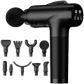 Massage Gun Deep Tissue, Handheld Electric Muscle Massager, High Intensity Percussion Massage Device for Pain Relief with 9 Attachments & 30 Speed(Black) by OLsky