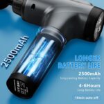 Massage Gun, Muscle Massage Gun for Athletes Handheld Electric Deep Tissue Back Massager, Percussion Massage Device for Pain Relief with 30 Speed Levels 9 Heads by APHERMA