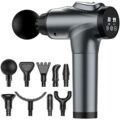 Massage Gun, Muscle Massage Gun for Athletes Handheld Electric Deep Tissue Back Massager, Percussion Massage Device for Pain Relief with 30 Speed Levels 9 Heads by APHERMA